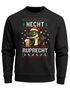 Sweatshirt Herren Weihnachtspullover Lustig Hecht Ruprecht Ugly XMAS Aufdruck Weihnachtsoutfit Männer Moonworks®preview