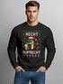 Sweatshirt Herren Weihnachtspullover Lustig Hecht Ruprecht Ugly XMAS Aufdruck Weihnachtsoutfit Männer Moonworks®preview