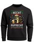 Sweatshirt Herren Weihnachtspullover Lustig Hecht Ruprecht Ugly XMAS Aufdruck Weihnachtsoutfit Männer Moonworks®preview
