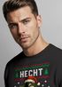 Sweatshirt Herren Weihnachtspullover Lustig Hecht Ruprecht Ugly XMAS Aufdruck Weihnachtsoutfit Männer Moonworks®preview