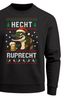 Sweatshirt Herren Weihnachtspullover Lustig Hecht Ruprecht Ugly XMAS Aufdruck Weihnachtsoutfit Männer Moonworks®preview