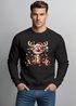 Sweatshirt Herren Weihnachtspullover Lustig Rentier Aufdruck XMAS Sweater Weihnachtsoutfit Männer Moonworks®preview