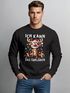 Sweatshirt Herren Weihnachtspullover Lustig Rentier Spruch XMAS Sweater Weihnachtsoutfit Männer Moonworks®preview