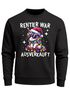 Sweatshirt Herren Weihnachtspullover Lustig Rentier war ausverkauft Einhorn Weihnachtsoutfit Männer Moonworks®preview