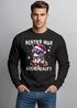 Sweatshirt Herren Weihnachtspullover Lustig Rentier war ausverkauft Einhorn Weihnachtsoutfit Männer Moonworks®preview