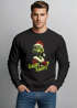 Sweatshirt Herren Weihnachtspullover lustige Sprüche Trinken Aufdruck Anti Weihnachtsoutfit Moonworks®preview