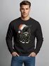 Sweatshirt Herren Weihnachtspullover mit Katze Grafik Print Weihnachtsmuffel Sweater Fashion Streetwear Neverless®preview