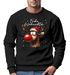 Sweatshirt Herren Weihnachtspullover Rentier Aufdruck Frohe Weihnachten Weihnachtsoutfit Männer Moonworks®preview