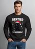Sweatshirt Herren Weihnachtspullover Rentier Spruch Lustig Katze Aufdruck Weihnachtsoutfit Männer Moonworks®preview