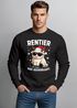 Sweatshirt Herren Weihnachtspullover Rentier Spruch Lustig Schaf Aufdruck Weihnachtsoutfit Männer Moonworks®preview