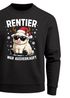 Sweatshirt Herren Weihnachtspullover Rentier Spruch Lustig Schaf Aufdruck Weihnachtsoutfit Männer Moonworks®preview