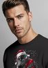 Sweatshirt Herren Weihnachtspullover | Santa mit Gitarre | Grafik Print Aufdruck XMAS Weihnachtsoutfit Männer Moonworks®preview