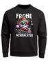 Sweatshirt Herren Weihnachtspullover Santa Wichtel Aufdruck Lustig Weihnachtsoutfit Männer Moonworks®preview