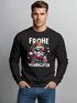 Sweatshirt Herren Weihnachtspullover Santa Wichtel Aufdruck Lustig Weihnachtsoutfit Männer Moonworks®preview