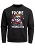 Sweatshirt Herren Weihnachtspullover Santa Wichtel Aufdruck Lustig Weihnachtsoutfit Männer Moonworks®preview