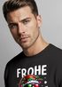 Sweatshirt Herren Weihnachtspullover Santa Wichtel Aufdruck Lustig Weihnachtsoutfit Männer Moonworks®preview