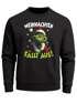 Sweatshirt Herren Weihnachtspullover Spruch Anti Weihnachten fällt aus Aufdruck Weihnachtsoutfit Männer Moonworks®preview
