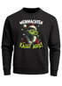 Sweatshirt Herren Weihnachtspullover Spruch Anti Weihnachten fällt aus Aufdruck Weihnachtsoutfit Männer Moonworks®preview