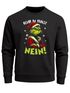 Sweatshirt Herren Weihnachtspullover Spruch Bevor du fragst – NEIN Aufdruck Weihnachtsoutfit Weihnachtsmuffel Männer Moonworks®preview