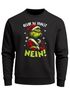 Sweatshirt Herren Weihnachtspullover Spruch Bevor du fragst – NEIN Aufdruck Weihnachtsoutfit Weihnachtsmuffel Männer Moonworks®preview
