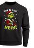 Sweatshirt Herren Weihnachtspullover Spruch Bevor du fragst – NEIN Aufdruck Weihnachtsoutfit Weihnachtsmuffel Männer Moonworks®preview