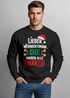Sweatshirt Herren Weihnachtspullover Spruch Lustig Lieber Weihnachtsmann die waren alle unartig XMAS Weihnachtsoutfit Männer Moonworks®preview