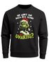 Sweatshirt Herren Weihnachtspullover Spruch Wart ihr alle schön unartig Aufdruck Weihnachtsoutfit Männer Moonworks®preview