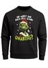 Sweatshirt Herren Weihnachtspullover Spruch Wart ihr alle schön unartig Aufdruck Weihnachtsoutfit Männer Moonworks®preview