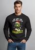 Sweatshirt Herren Weihnachtspullover Spruch Wart ihr alle schön unartig Aufdruck Weihnachtsoutfit Männer Moonworks®preview