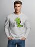Sweatshirt Herren Weihnachtspullover Tree Rex Dino Tyrannosaurus Weihnachtsoutfit Lustig Männer Moonworks®preview