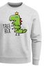 Sweatshirt Herren Weihnachtspullover Tree Rex Dino Tyrannosaurus Weihnachtsoutfit Lustig Männer Moonworks®preview