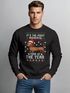 Sweatshirt Herren Weihnachtspullover Ugly Christmas Sweater Dackel Aufdruck XMAS Weihnachtsoutfit Männer Moonworks®preview