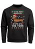 Sweatshirt Herren Weihnachtspullover Ugly Christmas Sweater Dackel Aufdruck XMAS Weihnachtsoutfit Männer Moonworks®preview