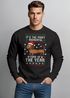 Sweatshirt Herren Weihnachtspullover Ugly Christmas Sweater Dackel Aufdruck XMAS Weihnachtsoutfit Männer Moonworks®preview