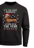 Sweatshirt Herren Weihnachtspullover Ugly Christmas Sweater Dackel Aufdruck XMAS Weihnachtsoutfit Männer Moonworks®preview