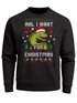 Sweatshirt Herren Weihnachtspullover Ugly Christmas Sweater Spruch Lustig All I want for  XMAS Weihnachtsoutfit Männer Moonworks®preview