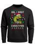 Sweatshirt Herren Weihnachtspullover Ugly Christmas Sweater Spruch Lustig All I want for  XMAS Weihnachtsoutfit Männer Moonworks®preview