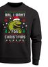 Sweatshirt Herren Weihnachtspullover Ugly Christmas Sweater Spruch Lustig All I want for  XMAS Weihnachtsoutfit Männer Moonworks®preview