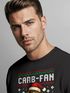 Sweatshirt Herren Weihnachtspullover Ugly XMAS Aufdruck Wortspiel Carb Fan Karpfen  Weihnachtsoutfit Lustig Männer Moonworks®preview
