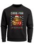 Sweatshirt Herren Weihnachtspullover Ugly XMAS Aufdruck Wortspiel Carb Fan Karpfen  Weihnachtsoutfit Lustig Männer Moonworks®preview