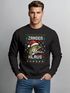 Sweatshirt Herren Weihnachtspullover Ugly XMAS Spruch Lustig Zander Klaus Aufdruck Weihnachtsoutfit Männer Moonworks®preview