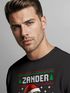 Sweatshirt Herren Weihnachtspullover Ugly XMAS Spruch Lustig Zander Klaus Aufdruck Weihnachtsoutfit Männer Moonworks®preview