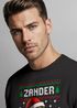 Sweatshirt Herren Weihnachtspullover Ugly XMAS Spruch Lustig Zander Klaus Aufdruck Weihnachtsoutfit Männer Moonworks®preview