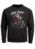 Sweatshirt Herren Weihnachtspullover Weihnachten Bad Santa Design Biker Spruch lustig XMAS Outfit Männer Moonworks®preview