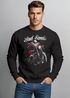 Sweatshirt Herren Weihnachtspullover Weihnachten Bad Santa Design Biker Spruch lustig XMAS Outfit Männer Moonworks®preview