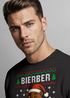 Sweatshirt Herren Weihnachtspullover Weihnachtssweatshirt Biber Bier Weihnachtsmotiv Ugly Sweater Männer Moonworks®preview