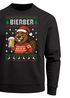 Sweatshirt Herren Weihnachtspullover Weihnachtssweatshirt Biber Bier Weihnachtsmotiv Ugly Sweater Männer Moonworks®preview