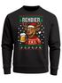 Sweatshirt Herren Weihnachtspullover Weihnachtssweatshirt Rentier Bier Ugly XMAS Sweater Männer Moonworks®preview