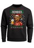 Sweatshirt Herren Weihnachtspullover Weihnachtssweatshirt Rentier Bier Ugly XMAS Sweater Männer Moonworks®preview