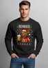 Sweatshirt Herren Weihnachtspullover Weihnachtssweatshirt Rentier Bier Ugly XMAS Sweater Männer Moonworks®preview
